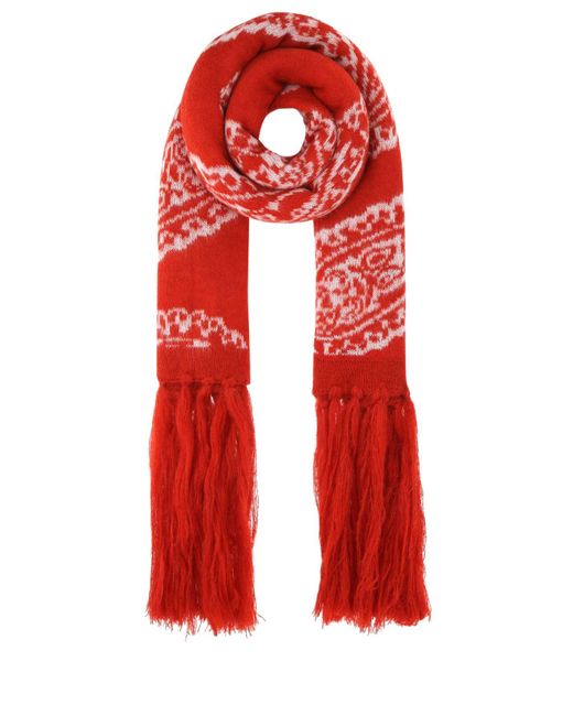 Fourtwofour On Fairfax Embroidered Acrylic Blend Scarf for men