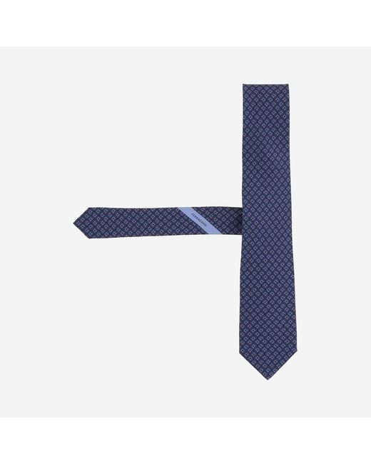 Ferragamo Blue Silk Tie Ties & Bow for men