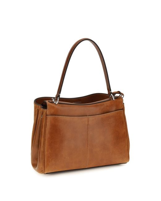 Balenciaga Brown Small Rodeo Handbag Lamb Ovis Aries Handbags