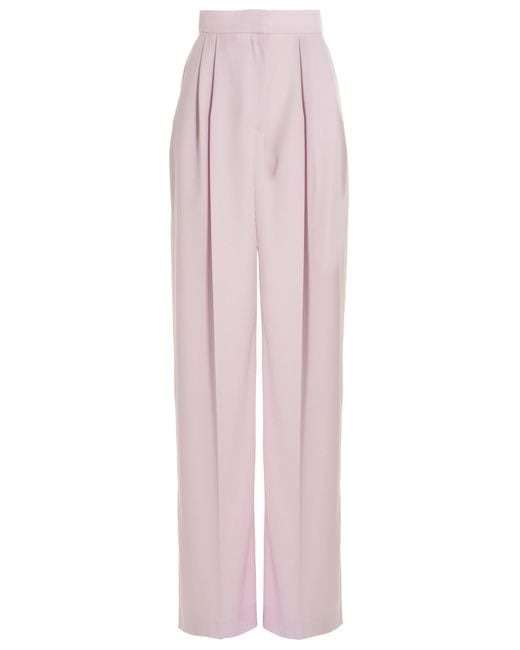 McQueen Pink Wool Casual Pants