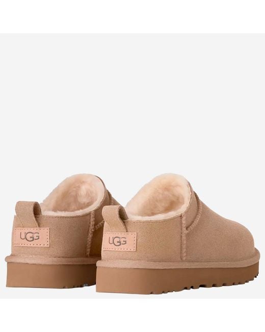 Ugg Natural Ankle Boots Suede Leather