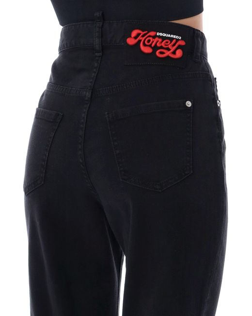 DSquared² Blue High Waist Twiggy Jeans