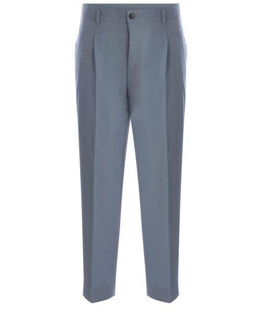 Costumein Blue Trousers Matteo Made Of Fresh Wool for men