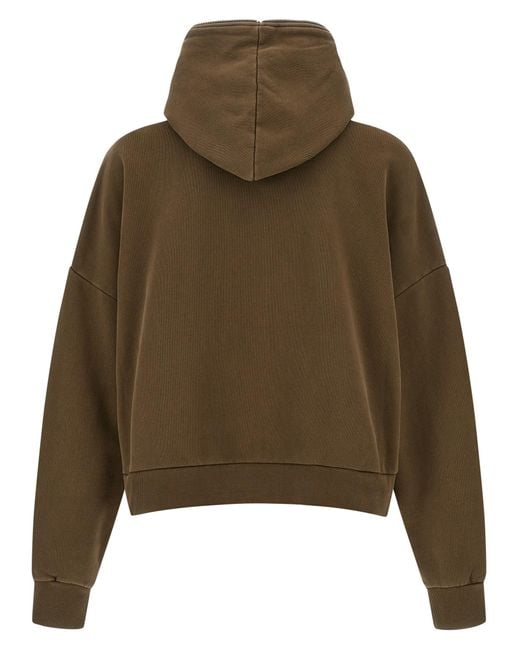 Entire studios Green Eternal Zip Washed Hoodie for men