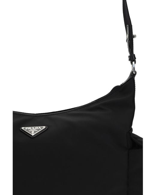 Prada Black Explorer Shoulder Bag Recycled Polyamide for men