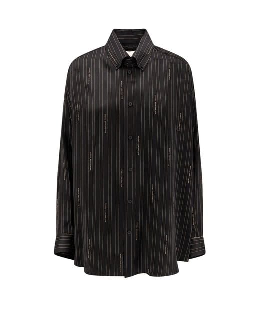 Balenciaga Black Viscose Shirt