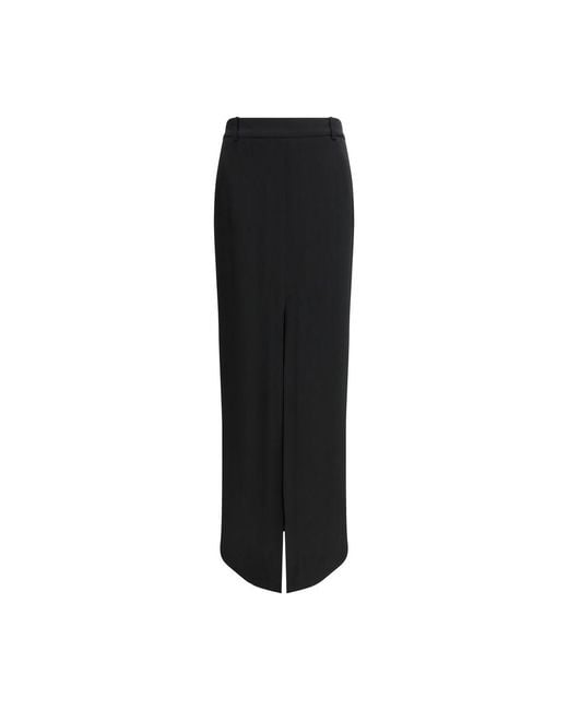 Tom Ford Black Acetate Long Skirt