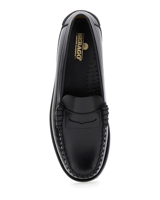 Sebago Black Pull-On Loafers