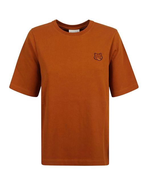 Maison Kitsuné Brown Bold Fox Head Patch Comfort T-Shirt