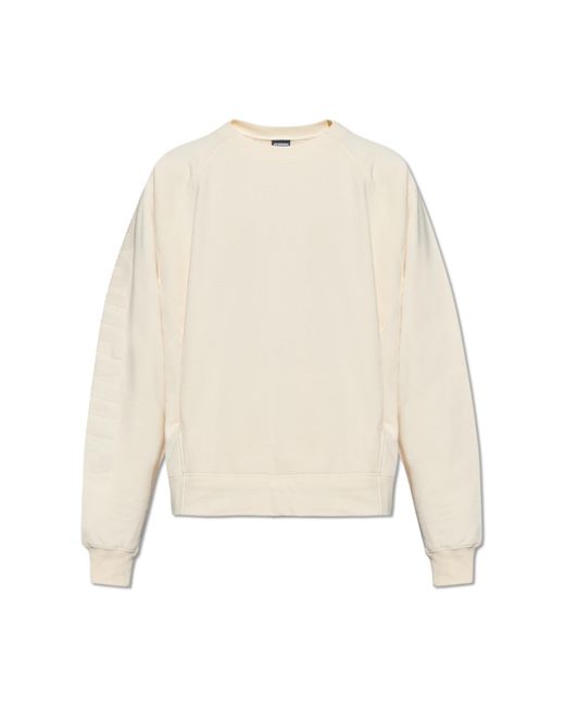 Jacquemus White Typo Sweatshirt for men