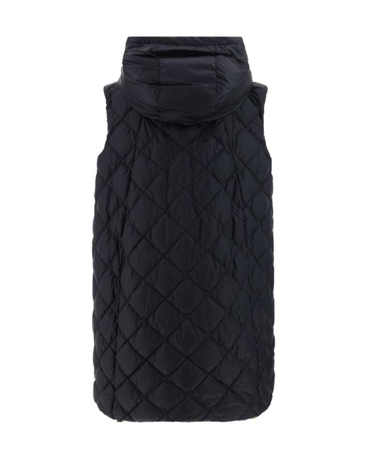 Max Mara The Cube Blue Quilted Down Vest