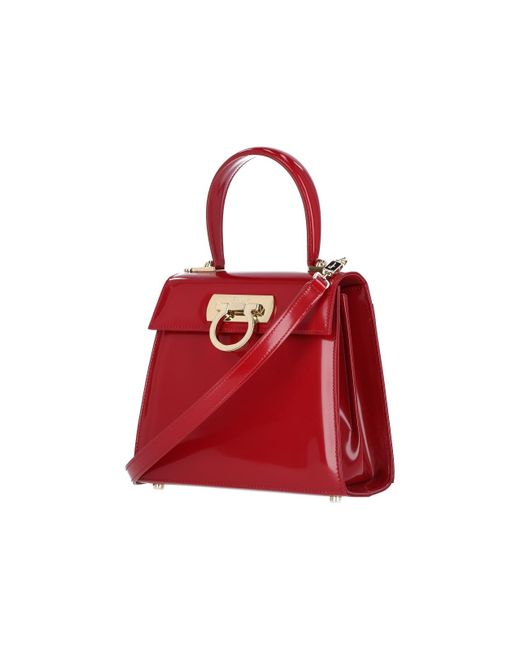 Ferragamo Red Iconic S Handbag