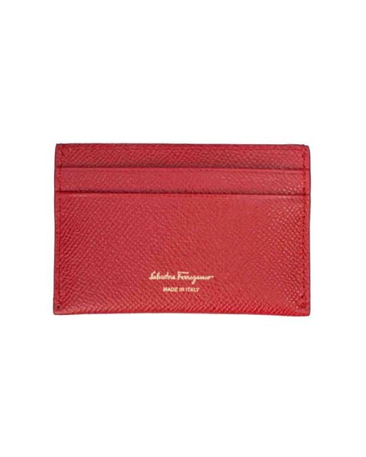 Salvatore Ferragamo Firenze Leather Card Case