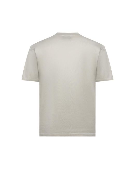 C P Company Gray T-Shirt No Gravity Jersey Cotton T-Shirts for men