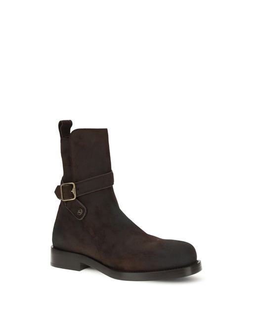 Burberry Black Ledger Jodphur Leather Boots Calf Bos Taurus for men
