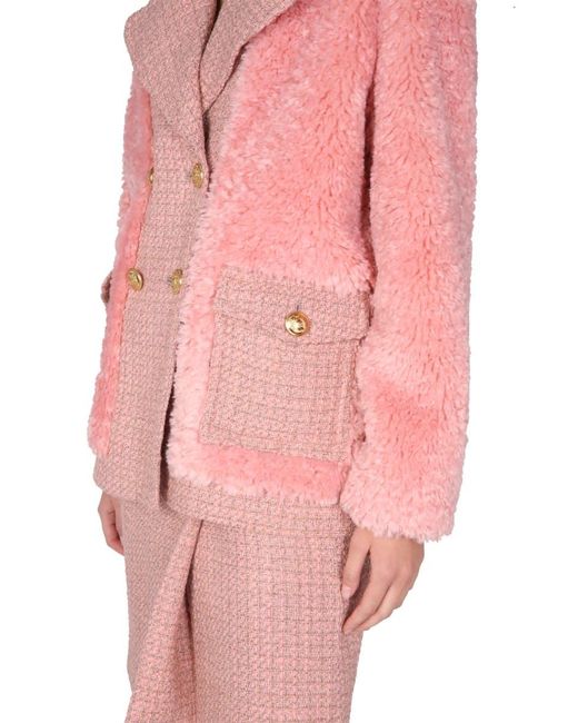 Boutique Moschino Pink Mat Jacket
