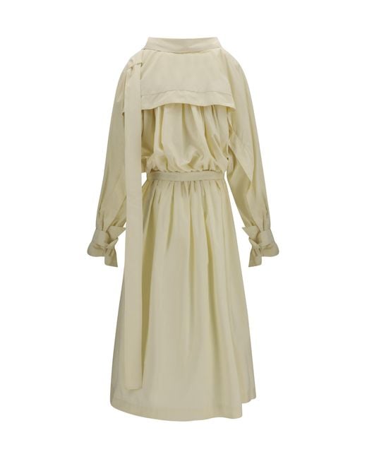 Francesco Murano White Oversize Trench Cotton; Nylon Coats