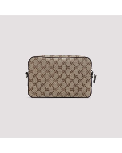 Gucci Brown Polyester Shoulder Bag for men