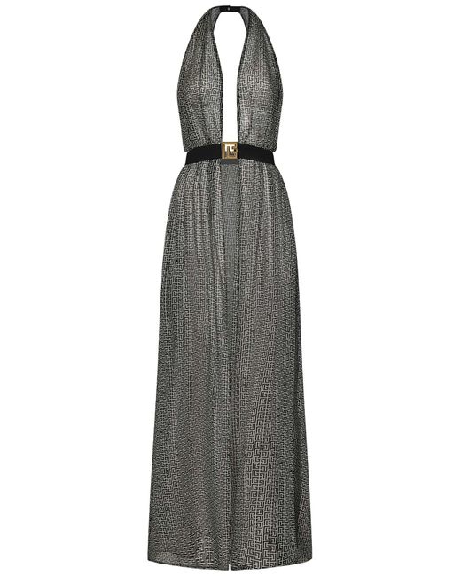 Balmain Gray Paris Dress