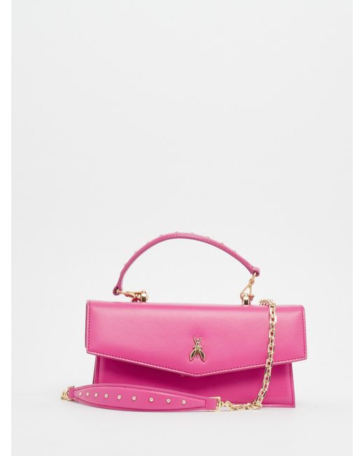Patrizia Pepe Leather Bag Clutch in Pink | Lyst