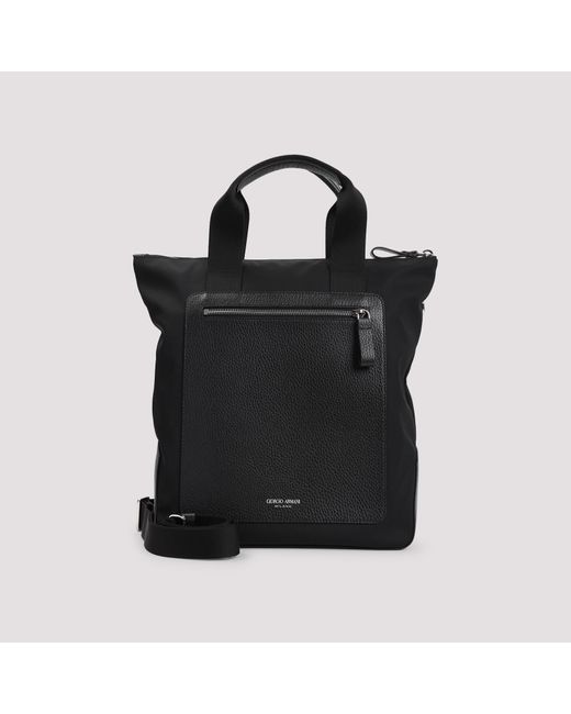 Giorgio Armani Black Logo Tote for men