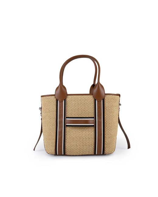 Hogan Multicolor Script Medium Shopping Bag