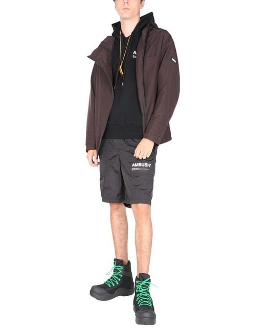 Ambush Black Slim Fit Jacket Fabric Polyester for men