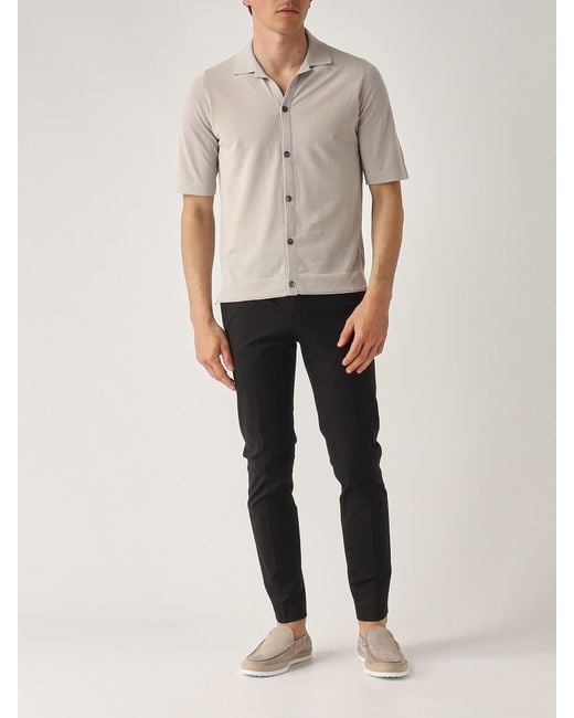 Ballantyne Gray Camicia M/C Cotone Tricot Shirt for men