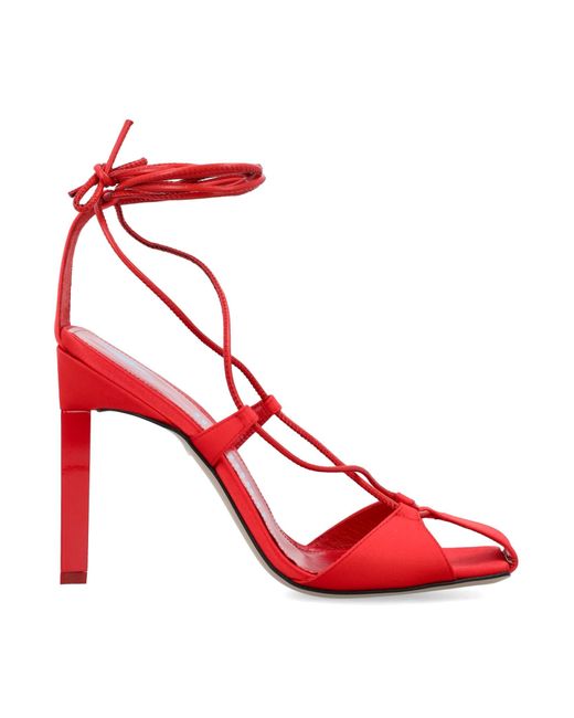 The Attico Red Lace-up Shoes