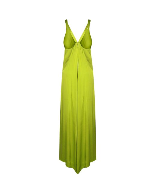 Fendi Green Satin Dress