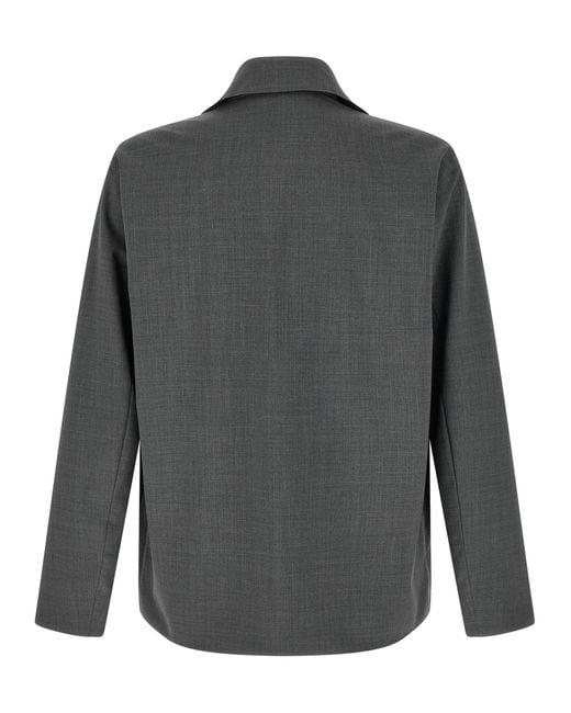 Herno Gray Reversible Overshirt for men