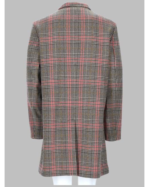 Brian Dales Gray Wool Coat Trench & Raincoats for men