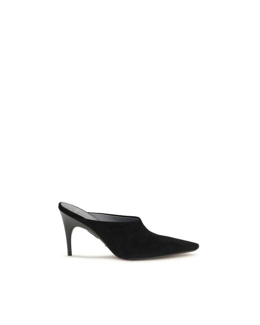 Balenciaga Black Suede Leather Mules