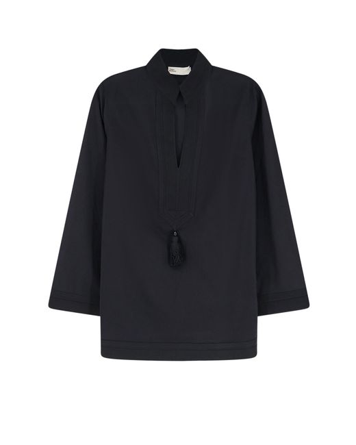 Tory Burch Blue Shirts Cotone