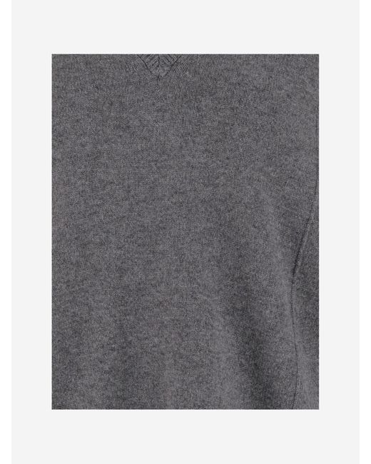 Jil Sander Gray Wool Blend Sweater