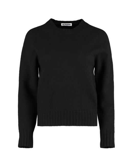Jil Sander Black Crew-neck Wool Sweater