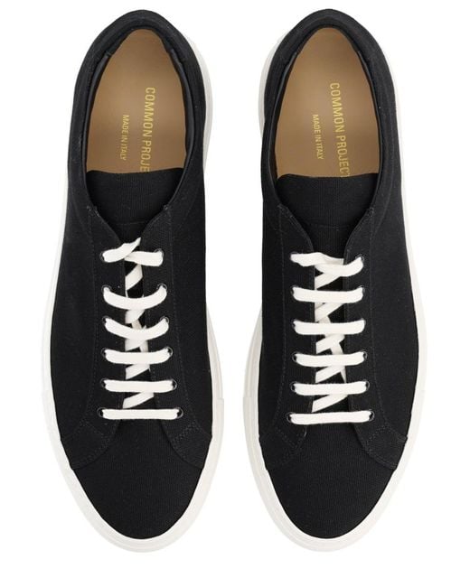 Common Projects Black Trainers Achilles Cotton for men