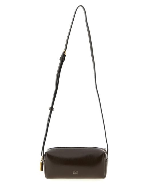 Khaite Brown Kye Mini Crossbody Bag Calfskin Leather