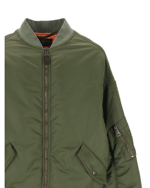 Balenciaga Green Zip-up Bomber Jacket for men