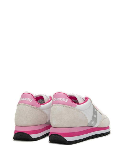 Saucony Pink Jazz Triple Panelled Sneakers