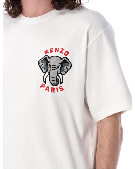 KENZO White Elephant Classic T-Shirt for men