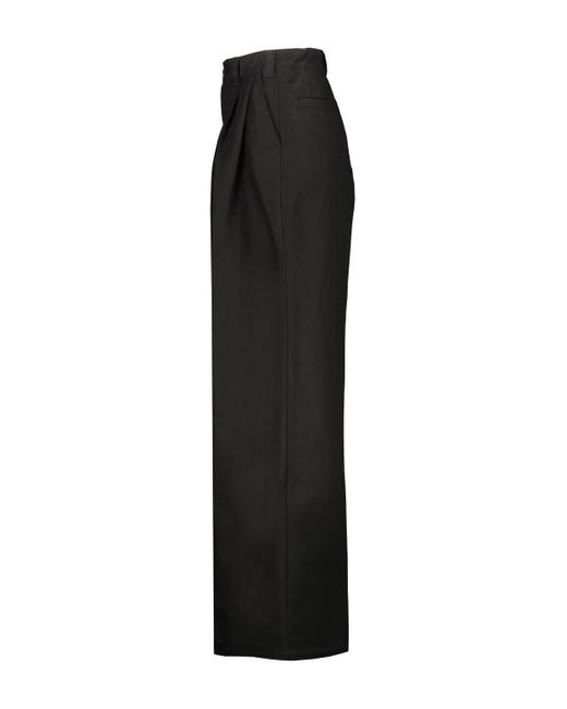 Maison Margiela Black Wide-Leg Tailored Trousers