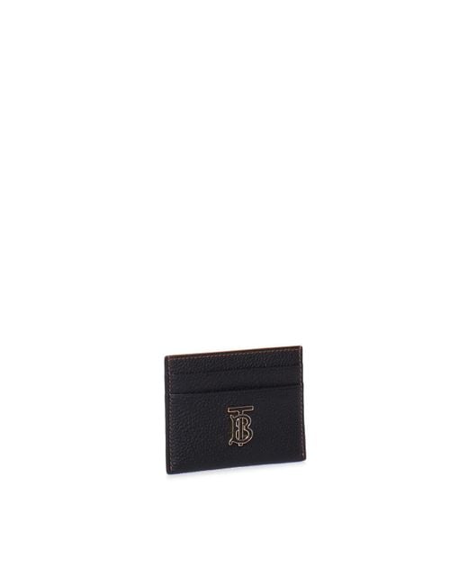 BURBERRY: Sandon credit card holder in coated fabric and leather