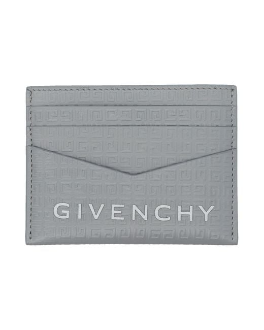 Givenchy Gray Card Holder 2X3 Cc for men
