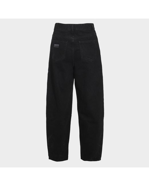 Ganni Black Cotton Denim Jeans