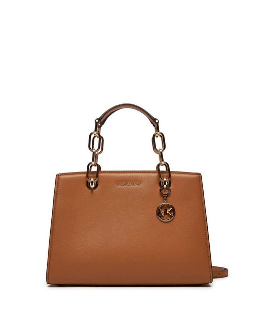Michael Kors Brown Cynthia Leather Handbag