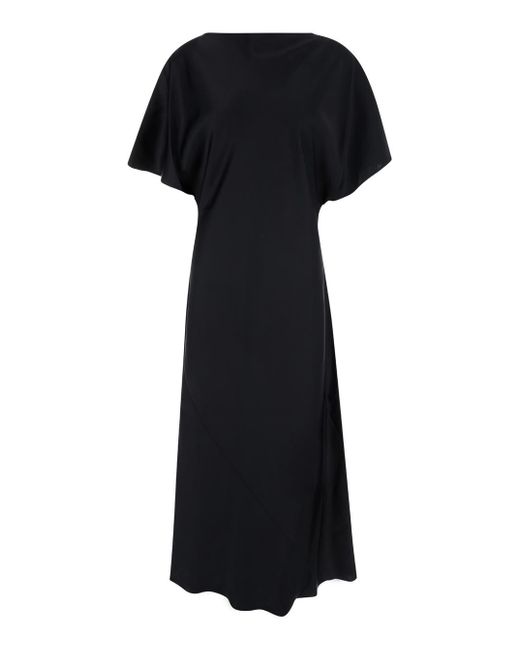 Rohe Black Fluid Satin Dress