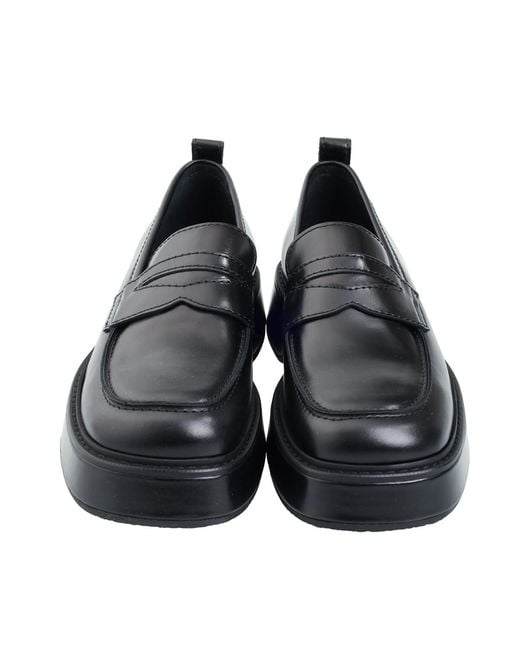AMI Black Square Toe Loafers