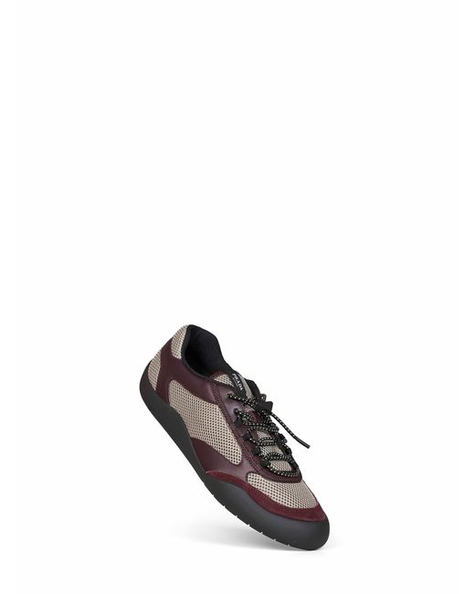 Prada White Sneakers Speedrock Clay/Burgundy for men
