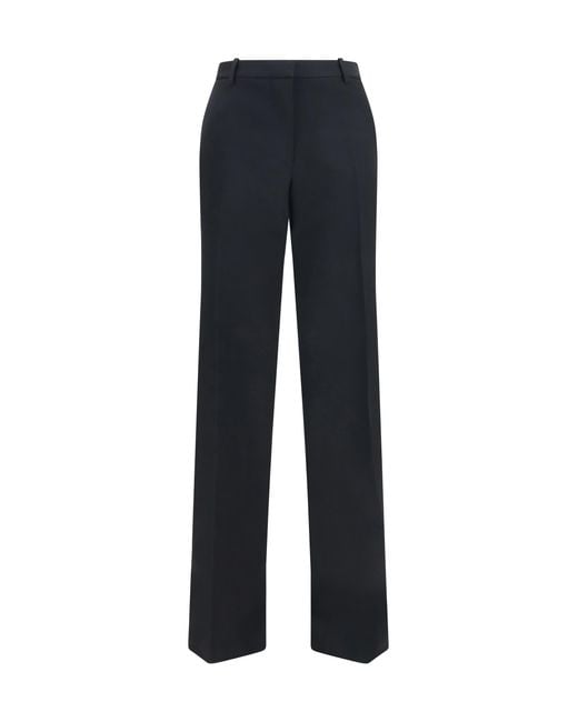 Tom Ford Blue Wide-Leg Pleated Merino Wool Ovis Aries Pant